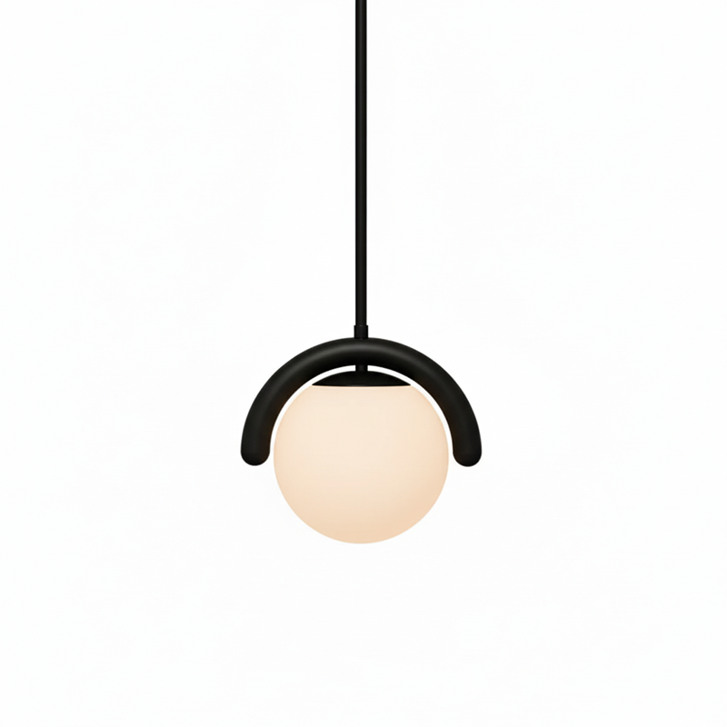 Aria Linear Chandelier Red&Silver