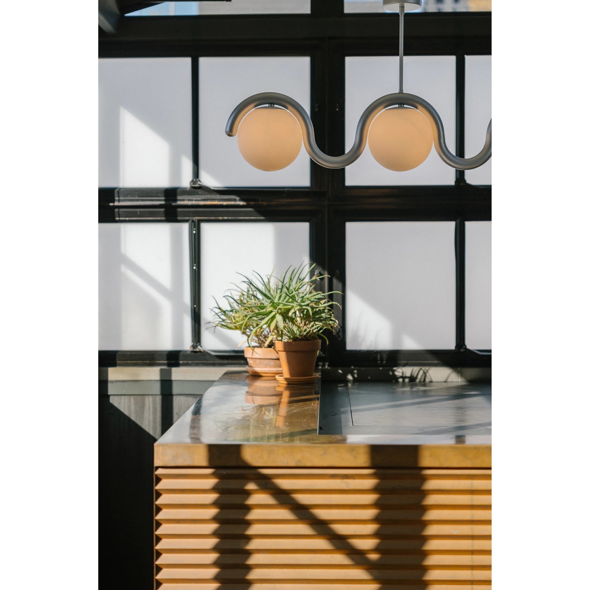 Citheis Individual Creativity Linear Glass Chandelier - Letslighting