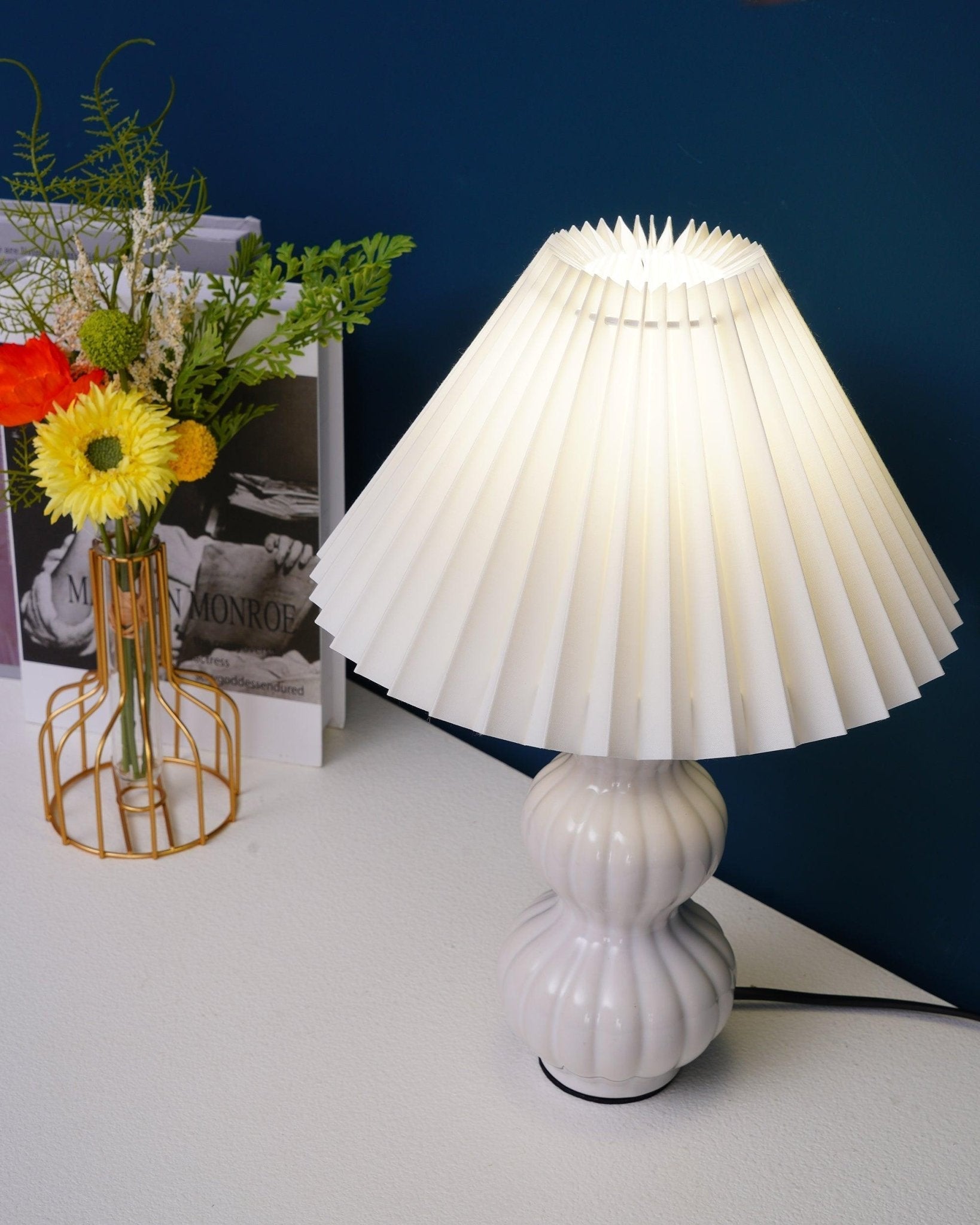 Serena Vintage Fabric Table lamp - Letslighting