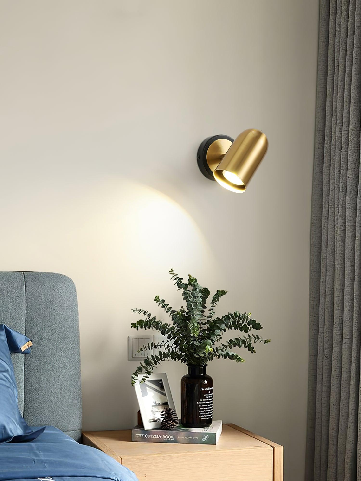 Fighter Modern Minimalist Gold Wall Lamp - Letslighting