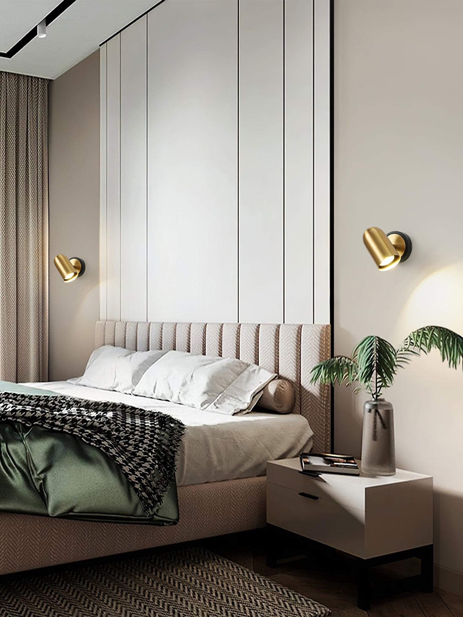 Fighter Modern Minimalist Gold Wall Lamp - Letslighting