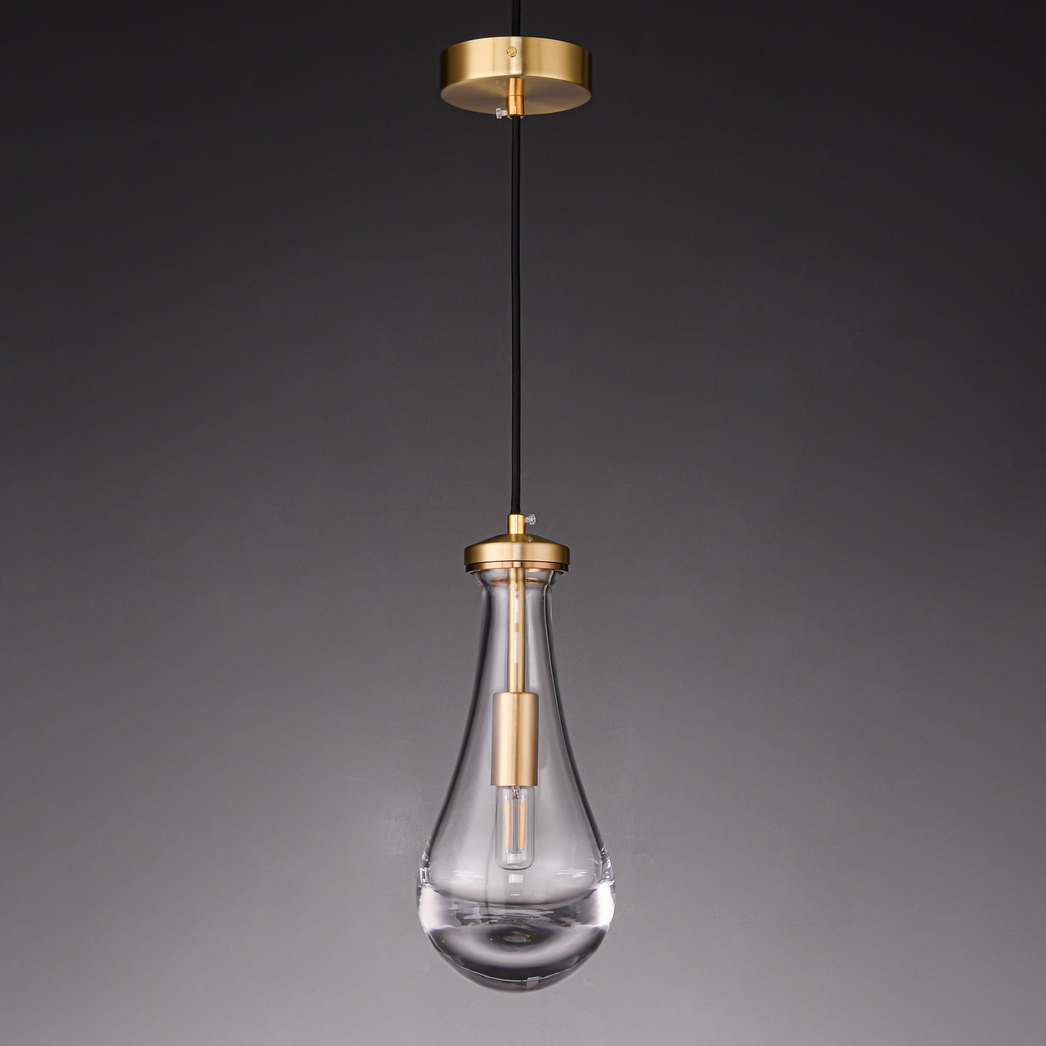 Votheor Modern Minimalist Brass Glass Pendant Lamp - Letslighting