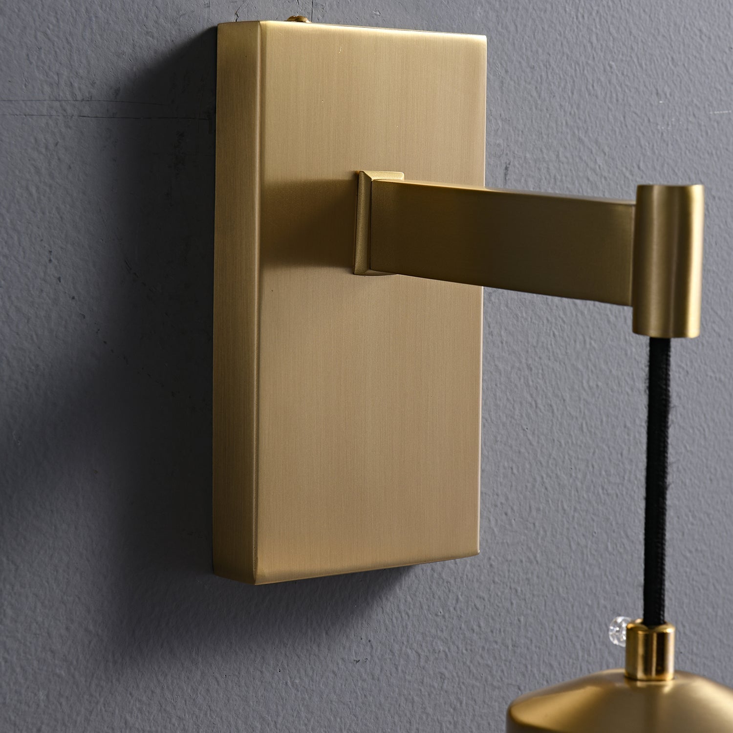 Lyshaos Modern Minimalist Brass Glass Wall Lamp - Letslighting