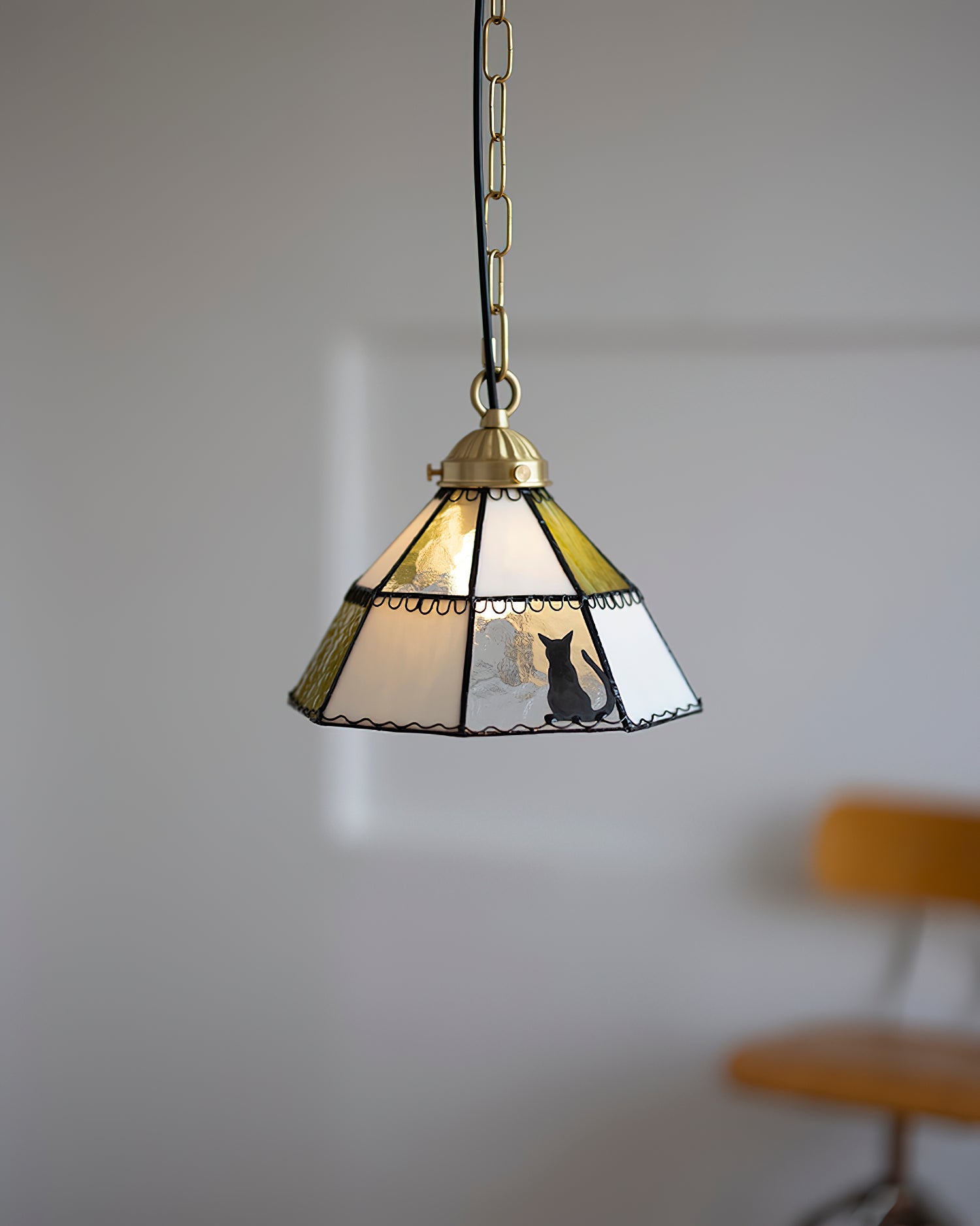 Tiffany Green Brass Pendant Light - Letslighting