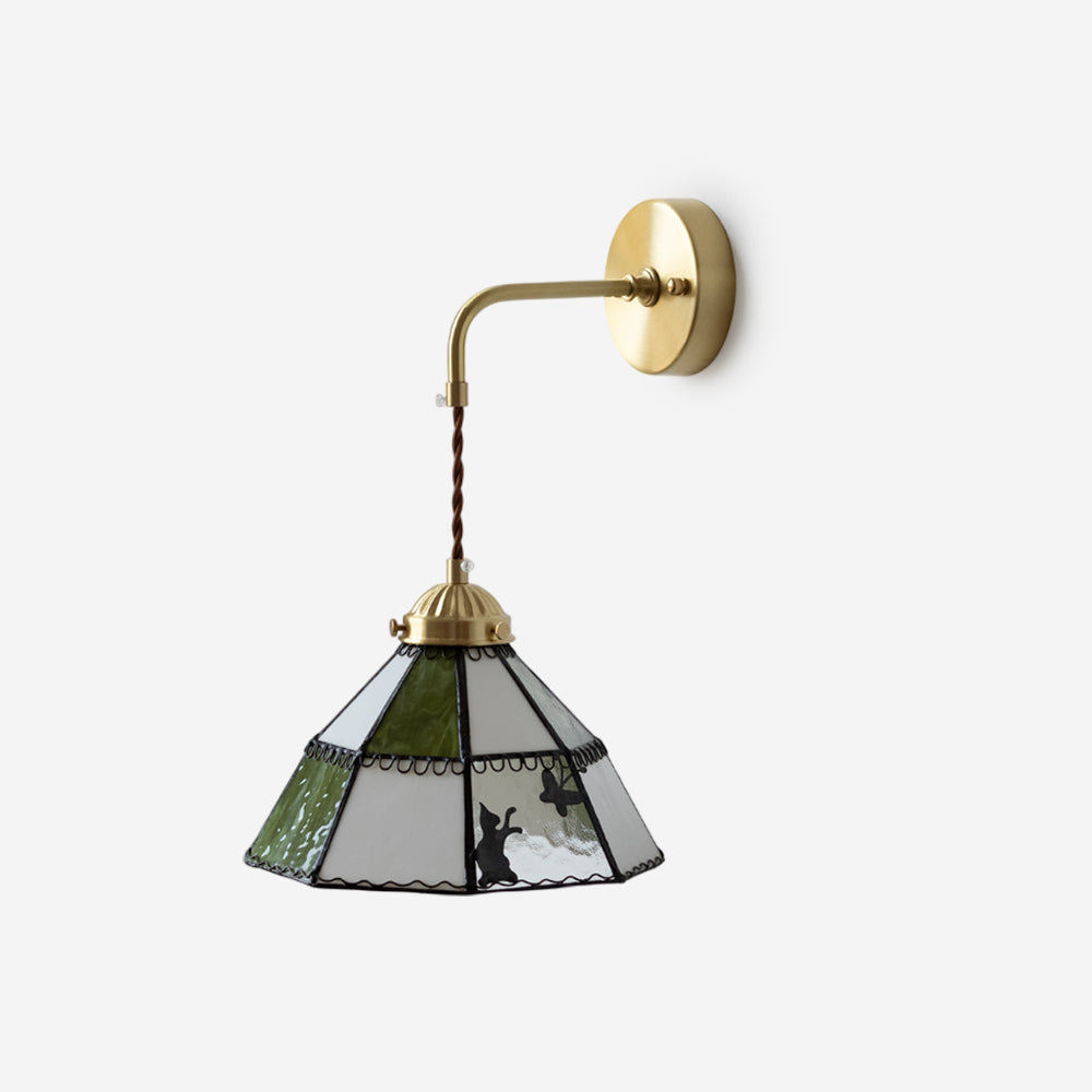 Tiffany Green Brass Wall Lamp - Letslighting