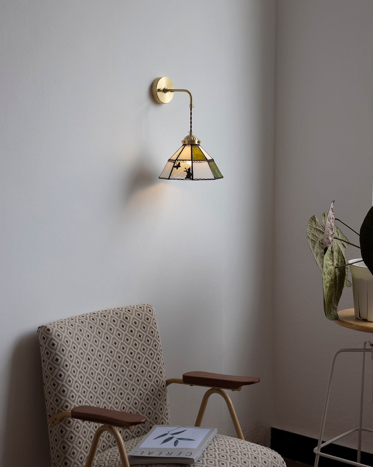 Tiffany Green Brass Wall Lamp - Letslighting