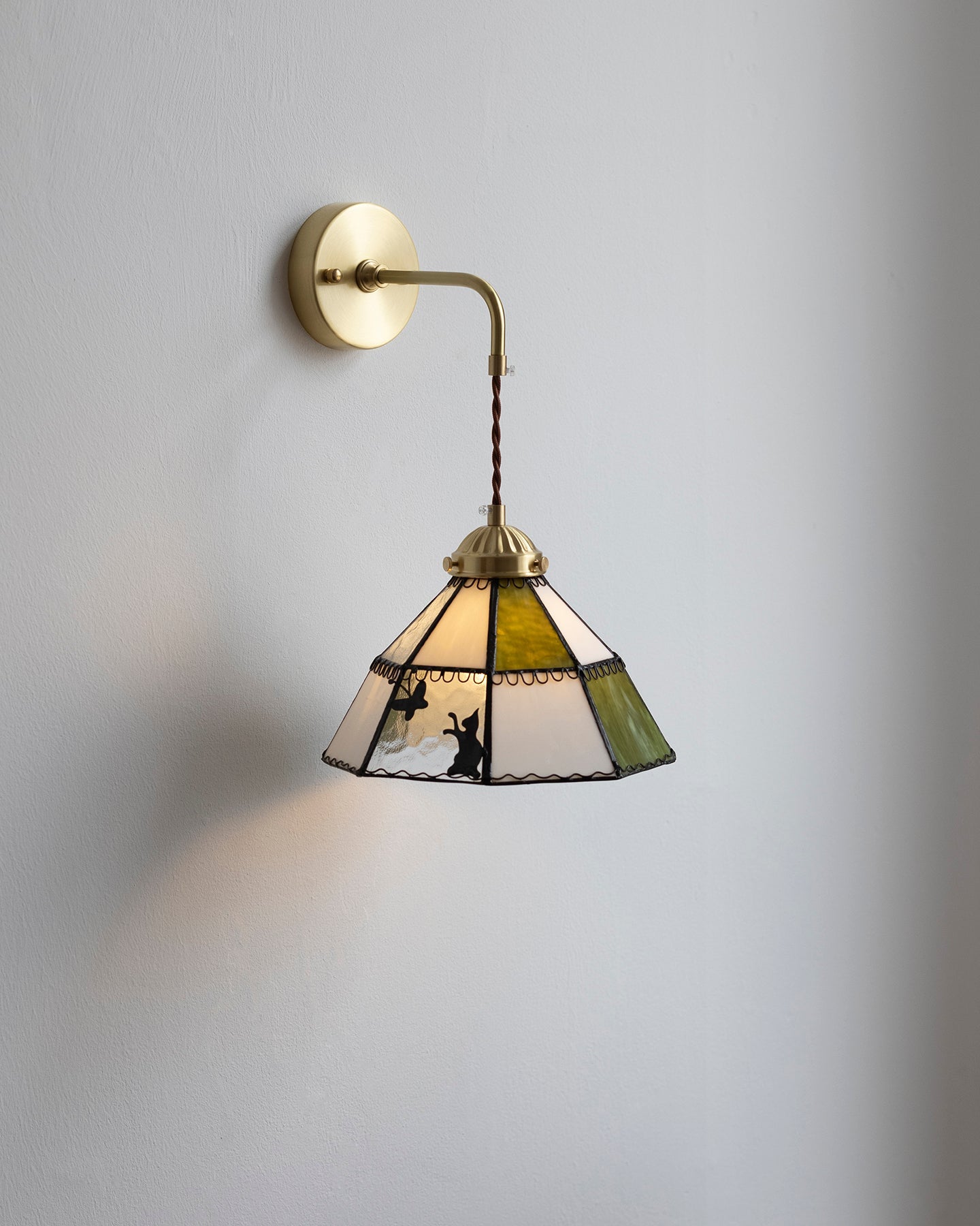 Tiffany Green Brass Wall Lamp - Letslighting
