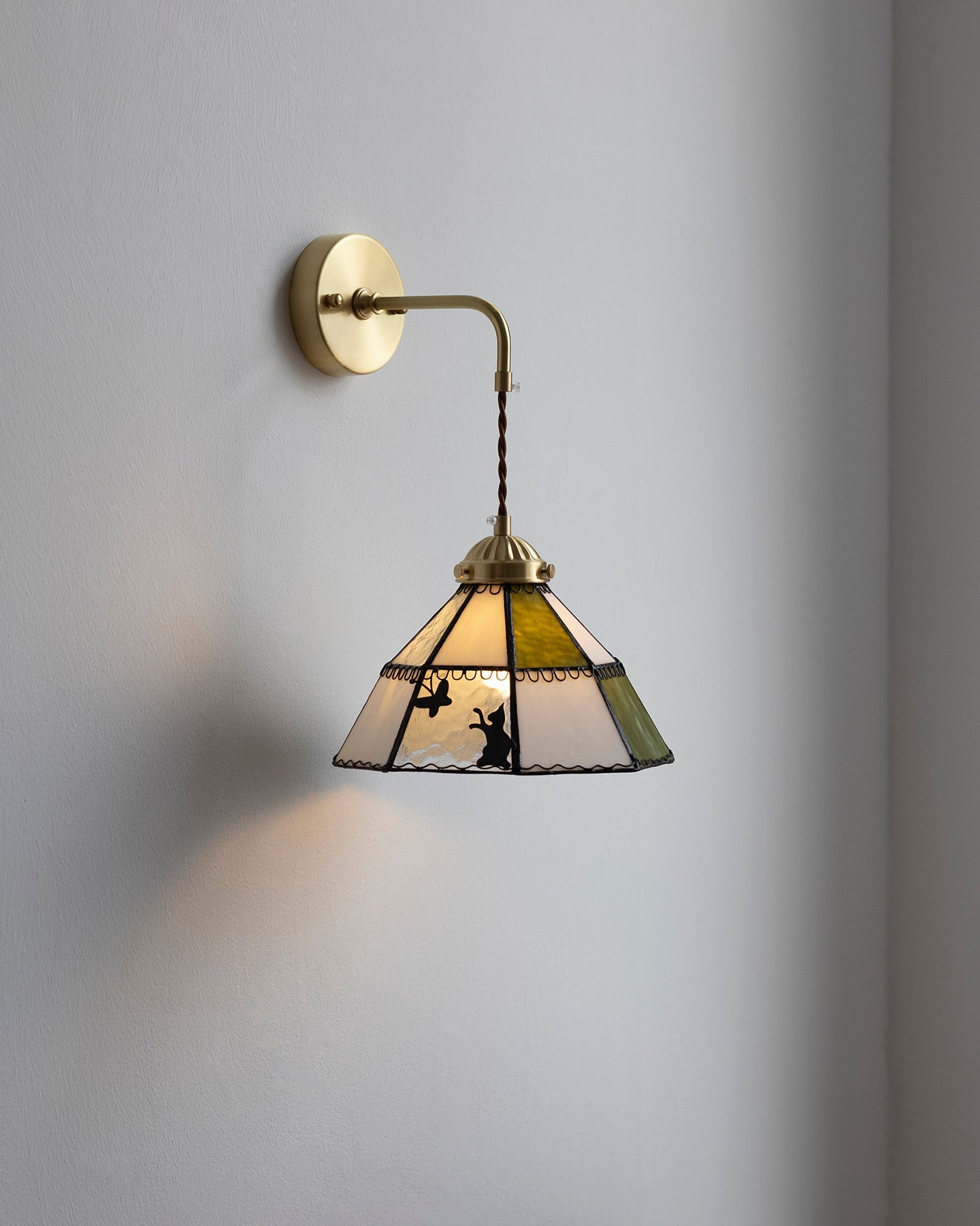 Tiffany Green Brass Wall Lamp - Letslighting