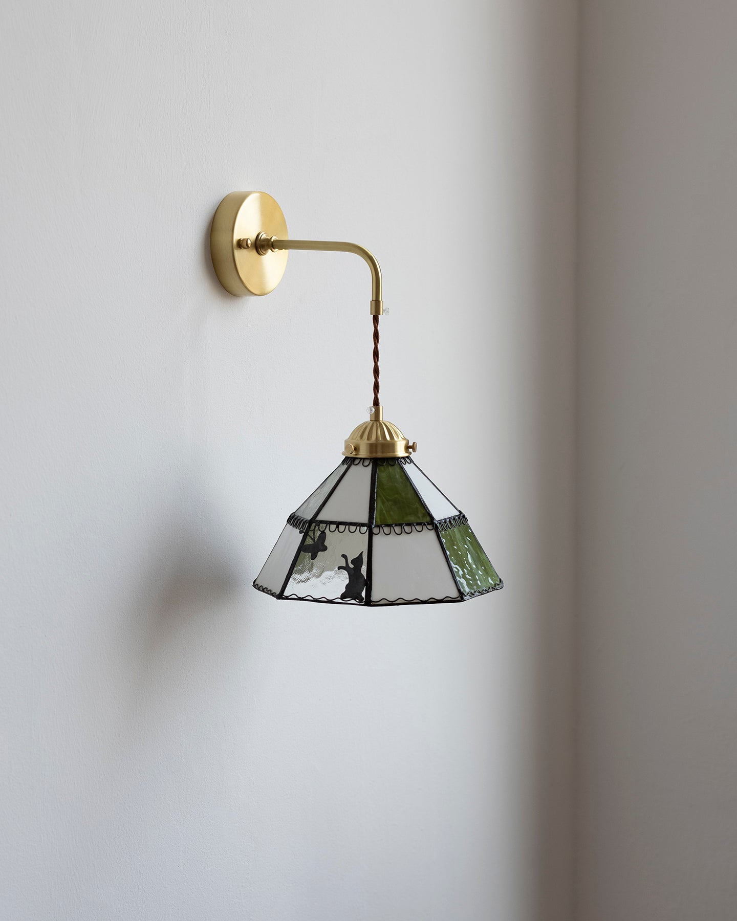 Tiffany Green Brass Wall Lamp - Letslighting