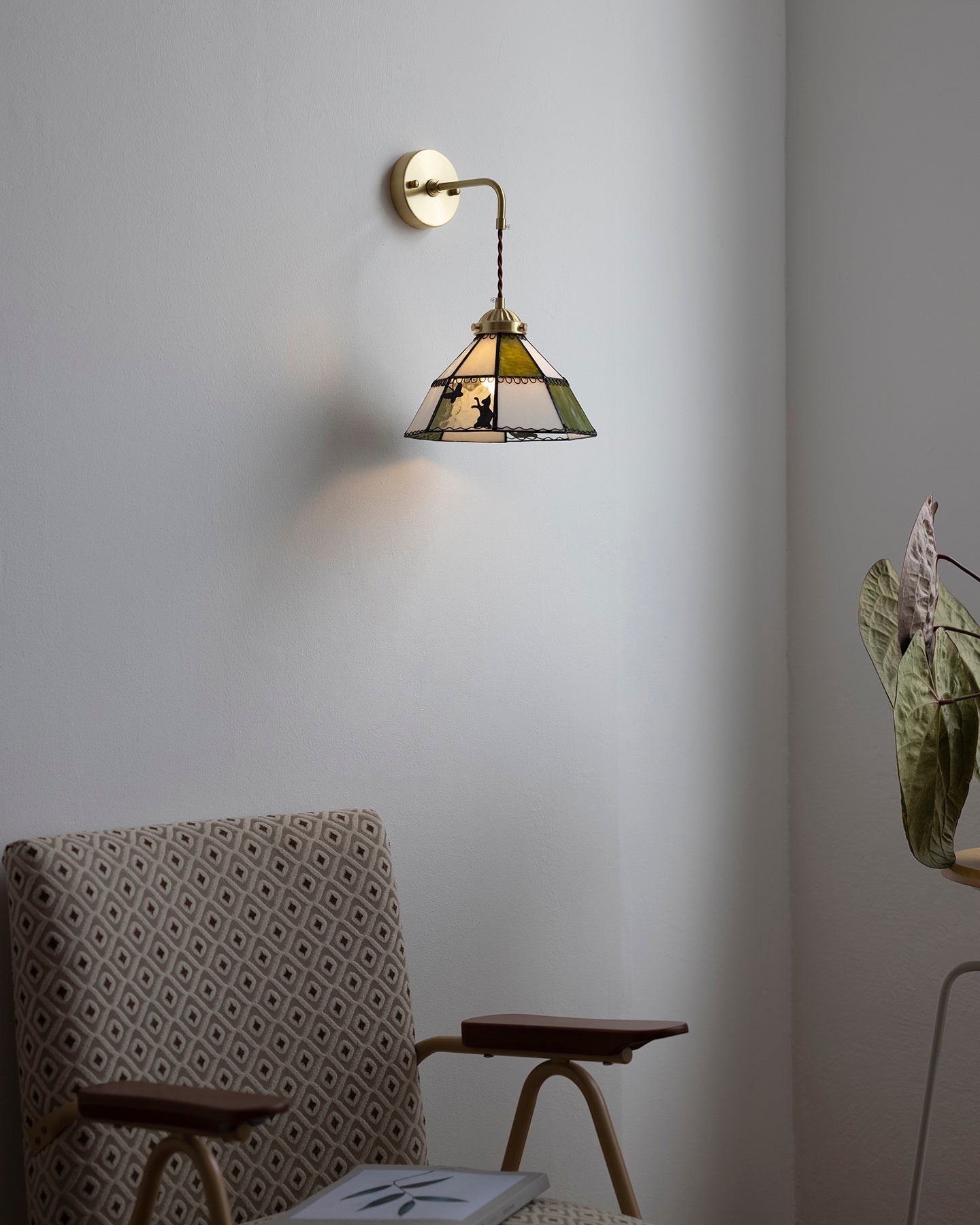 Tiffany Green Brass Wall Lamp - Letslighting