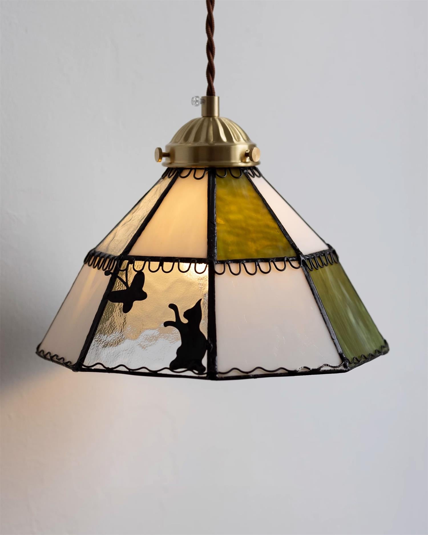 Tiffany Green Brass Wall Lamp - Letslighting