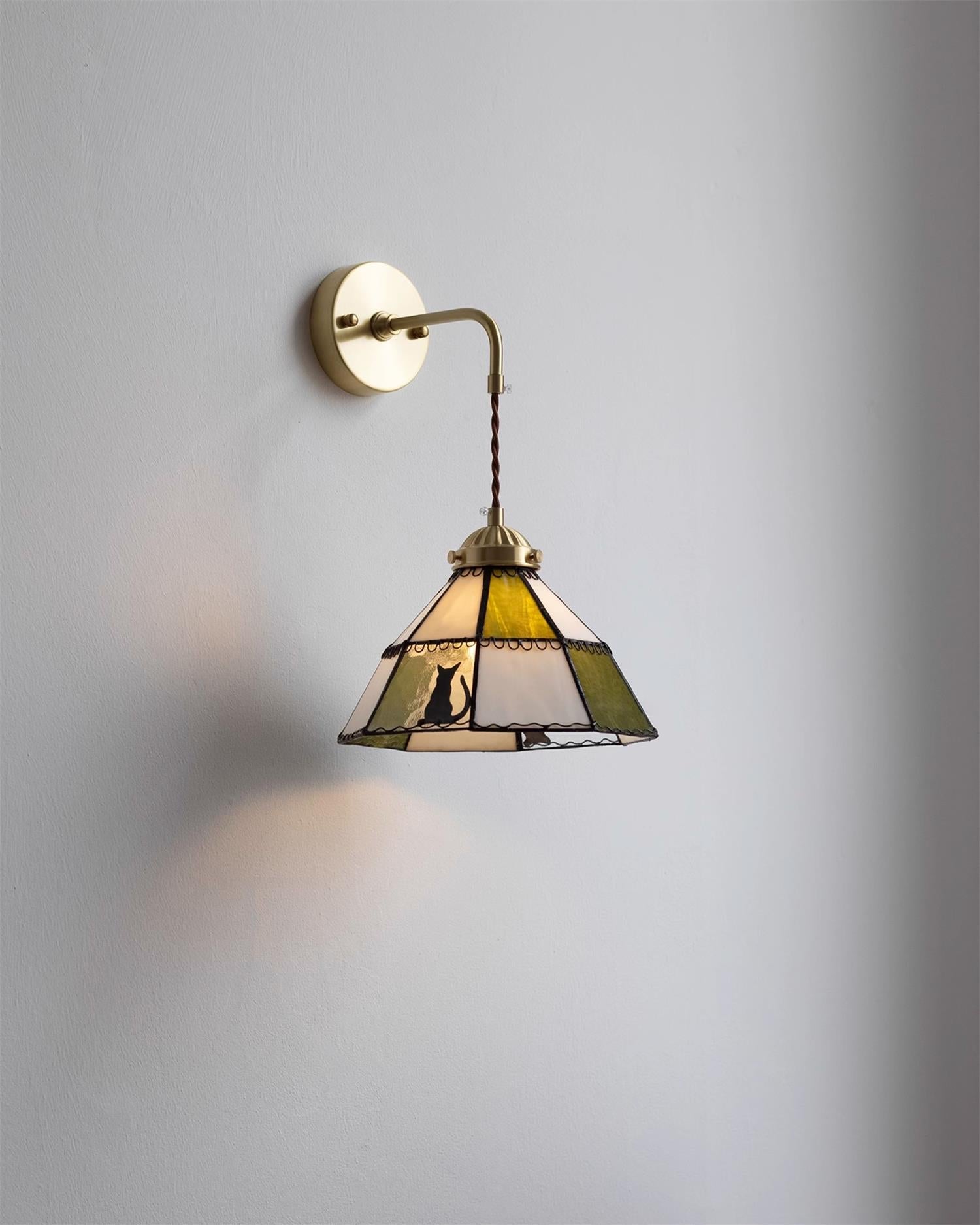 Tiffany Green Brass Wall Lamp - Letslighting