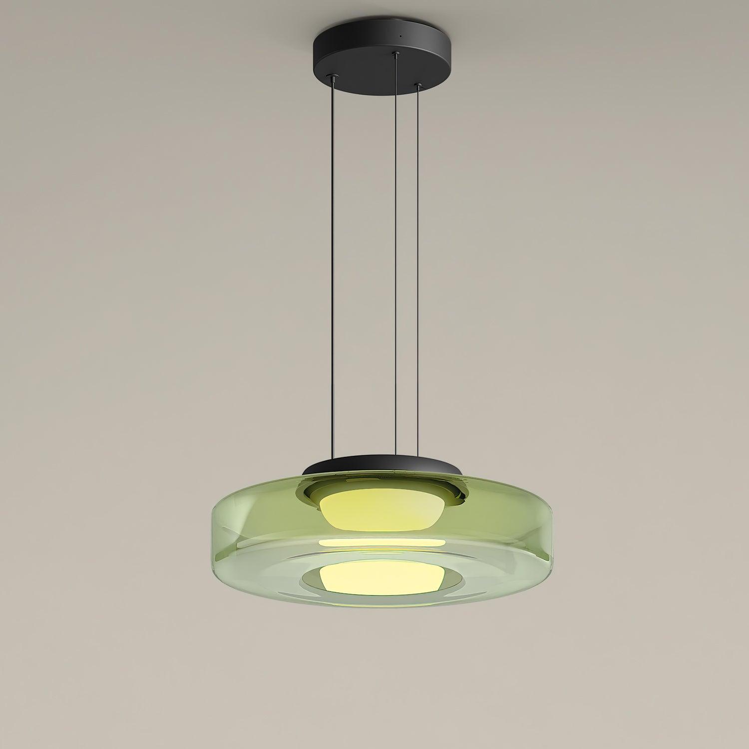 Lustra Pendant Lamp Glass Circles Multi-Level - Letslighting