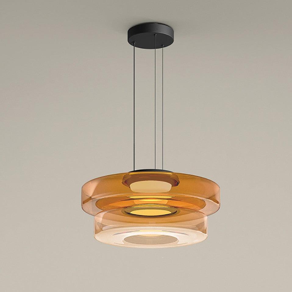 Lustra Pendant Lamp Glass Circles Multi-Level - Letslighting