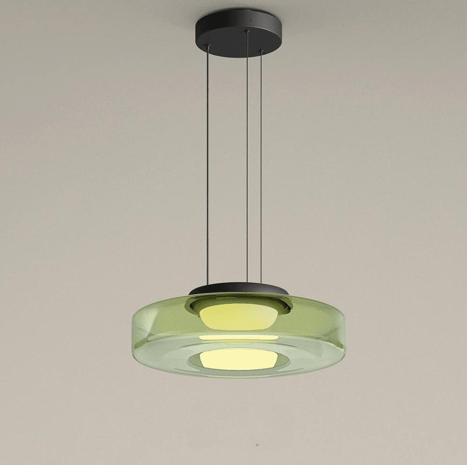 Lustra Pendant Lamp Glass Circles Multi-Level - Letslighting