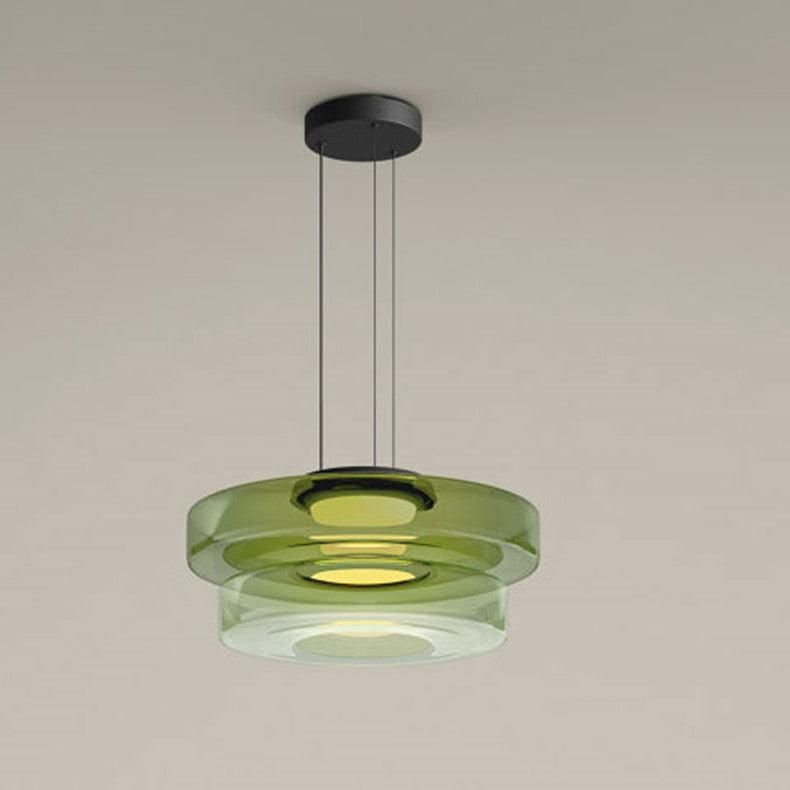 Lustra Pendant Lamp Glass Circles Multi-Level - Letslighting