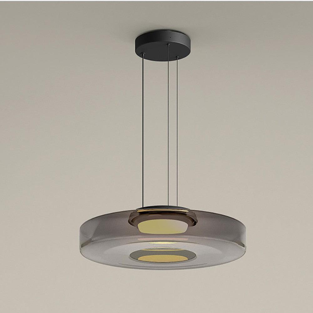 Lustra Pendant Lamp Glass Circles Multi-Level - Letslighting