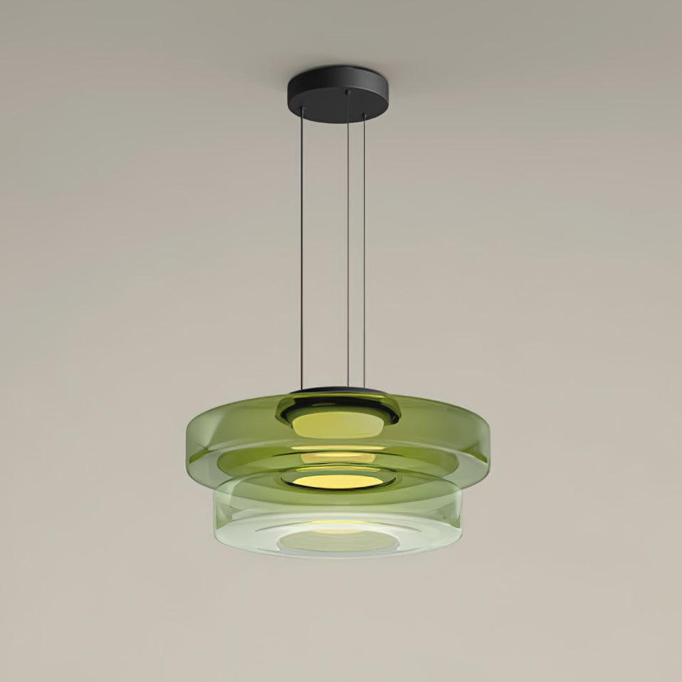 Lustra Pendant Lamp Glass Circles Multi-Level - Letslighting