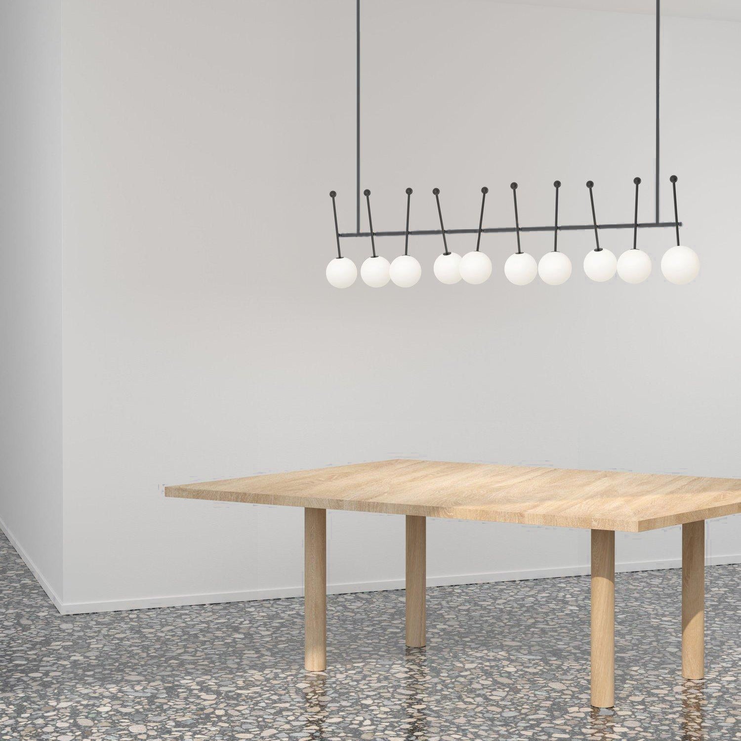 Vavele Vintage Industrial Straight Glass Pendant Lamp - Letslighting