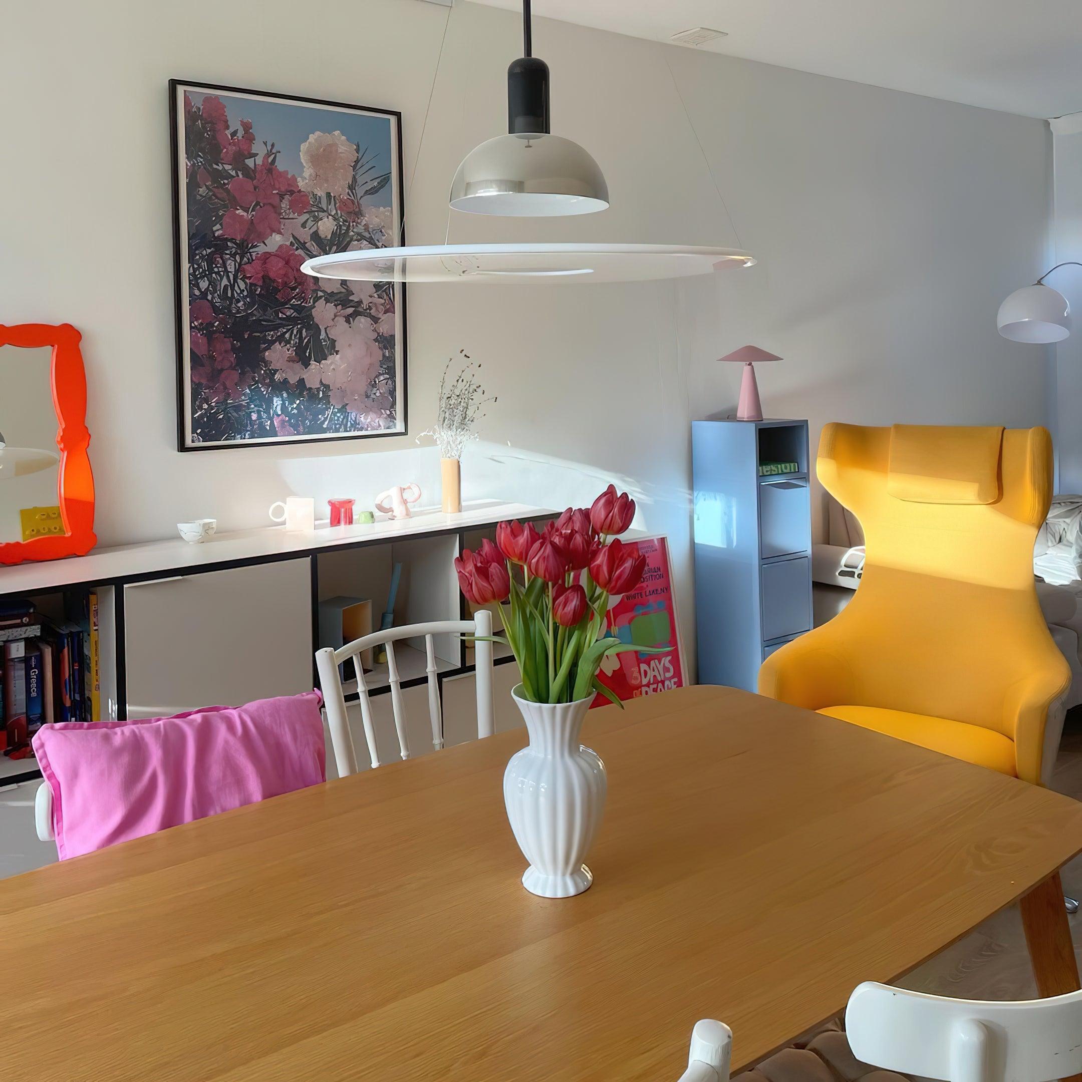 Coley Pendant Lamp Disc Shade Modern Dining Room - Letslighting