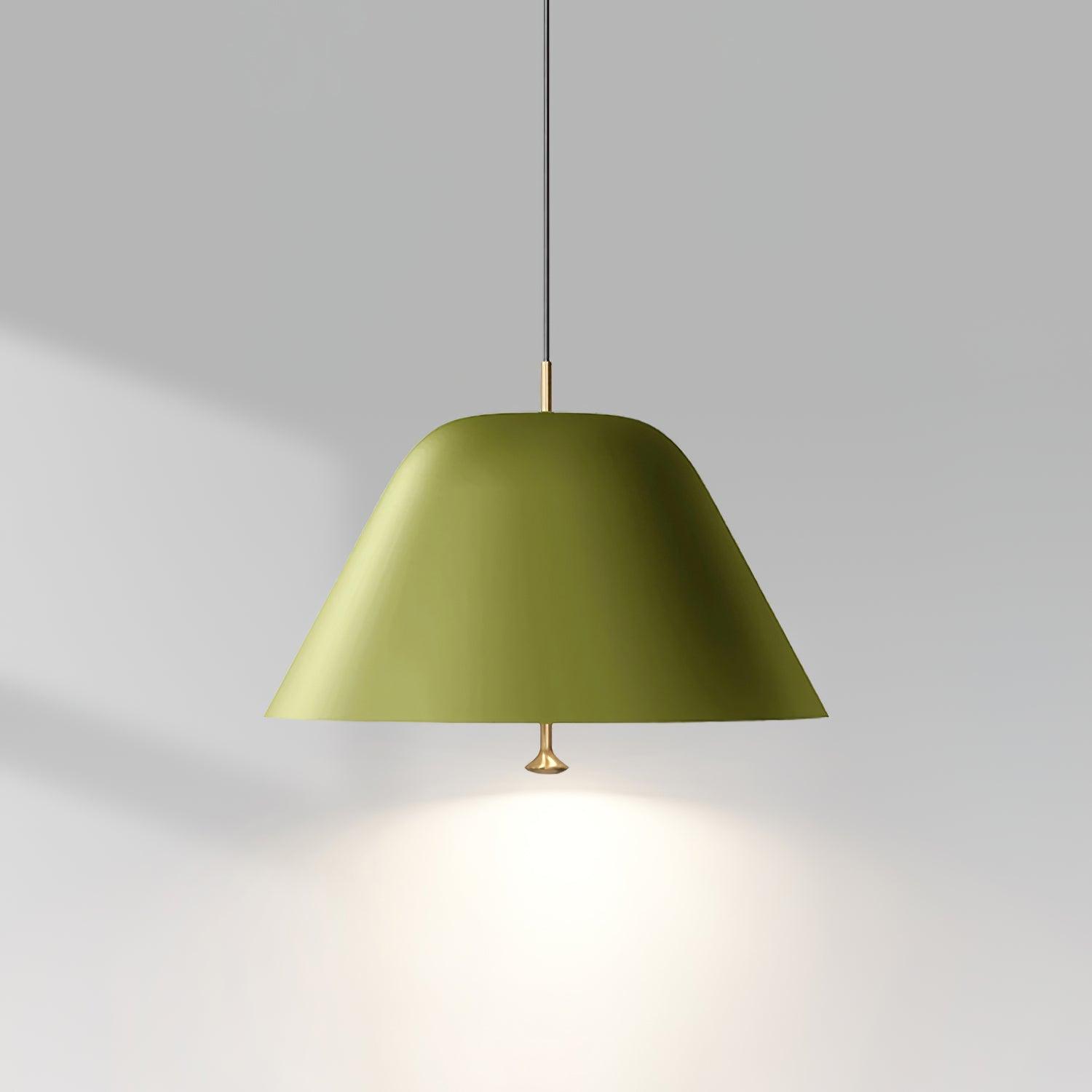 Pendant Lamp Modern Shade in Green and White Minimalist - Letslighting