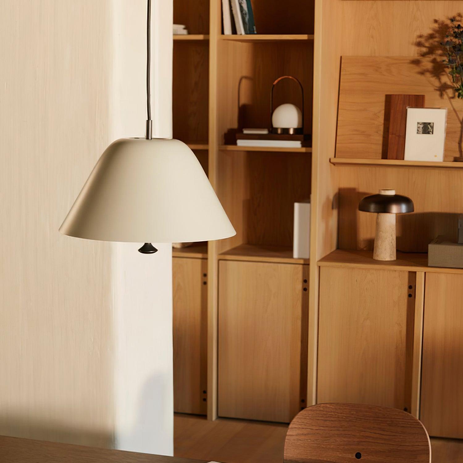 Pendant Lamp Modern Shade in Green and White Minimalist - Letslighting