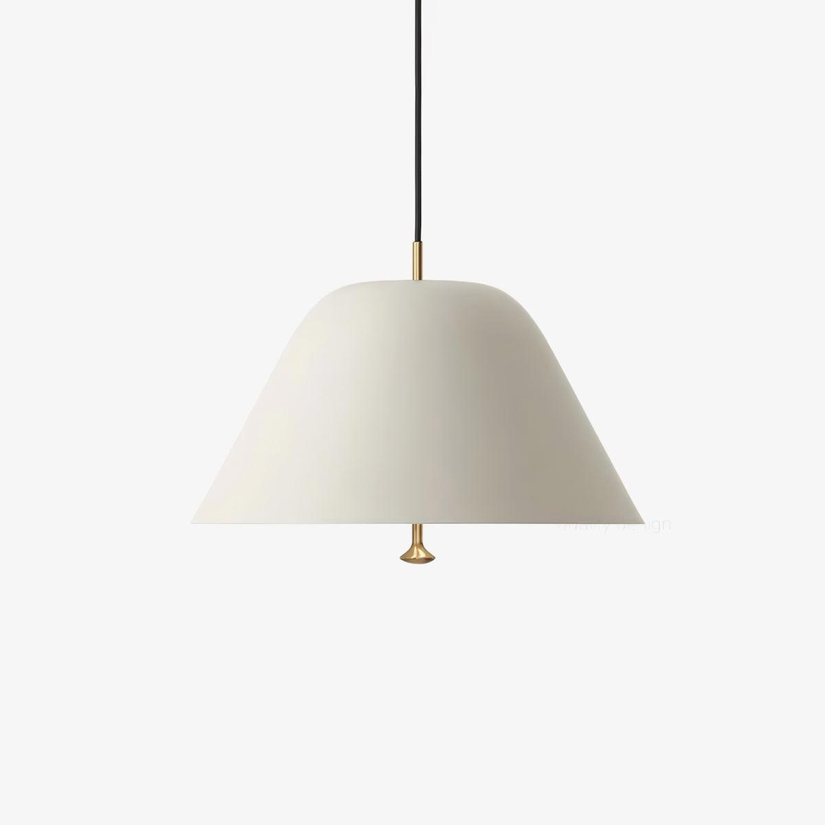 Solara Pendant Lamp Bell Glass Brass Minimalist - Letslighting