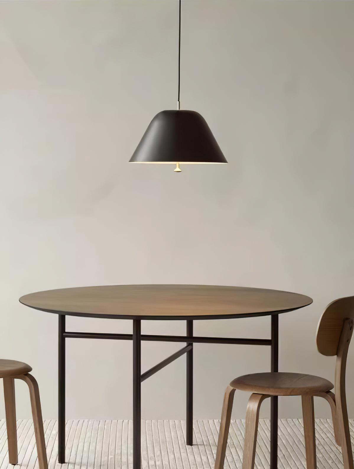 Solara Pendant Lamp Bell Glass Brass Minimalist - Letslighting