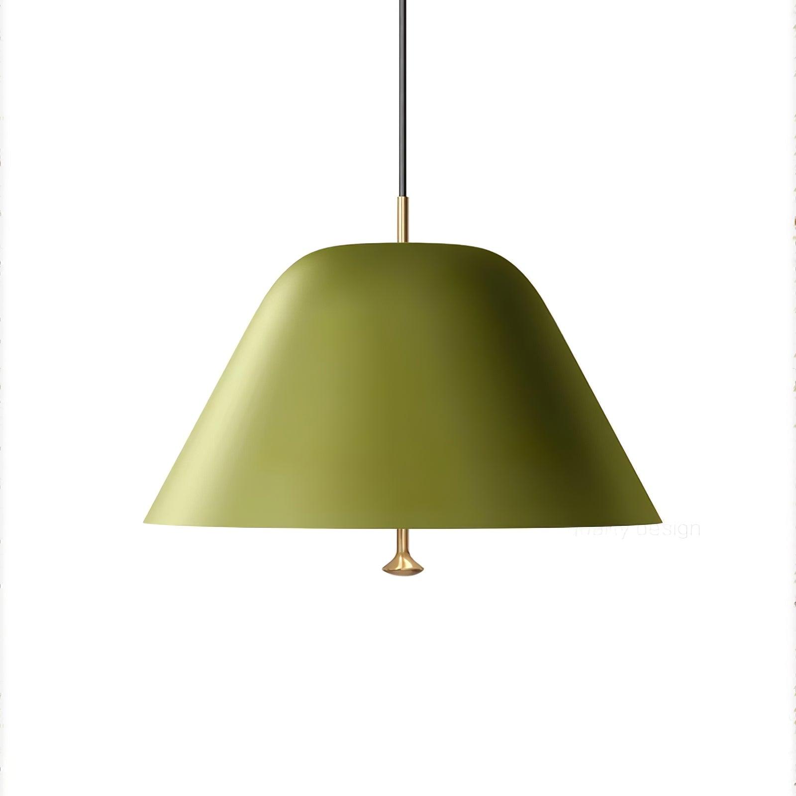 Solara Pendant Lamp Bell Glass Brass Minimalist - Letslighting