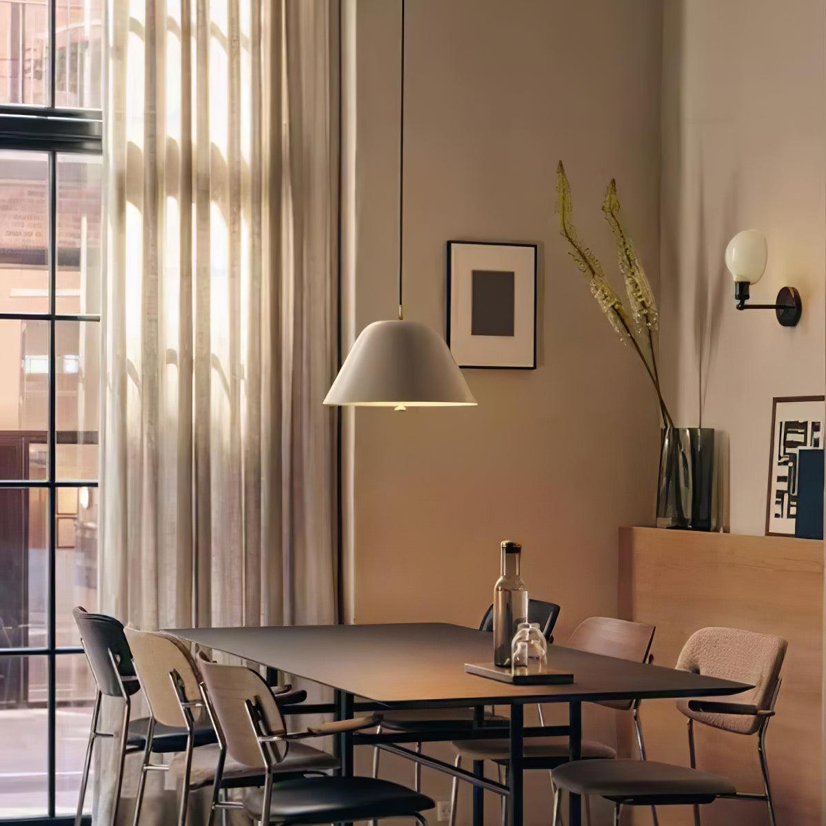 Solara Pendant Lamp Bell Glass Brass Minimalist - Letslighting