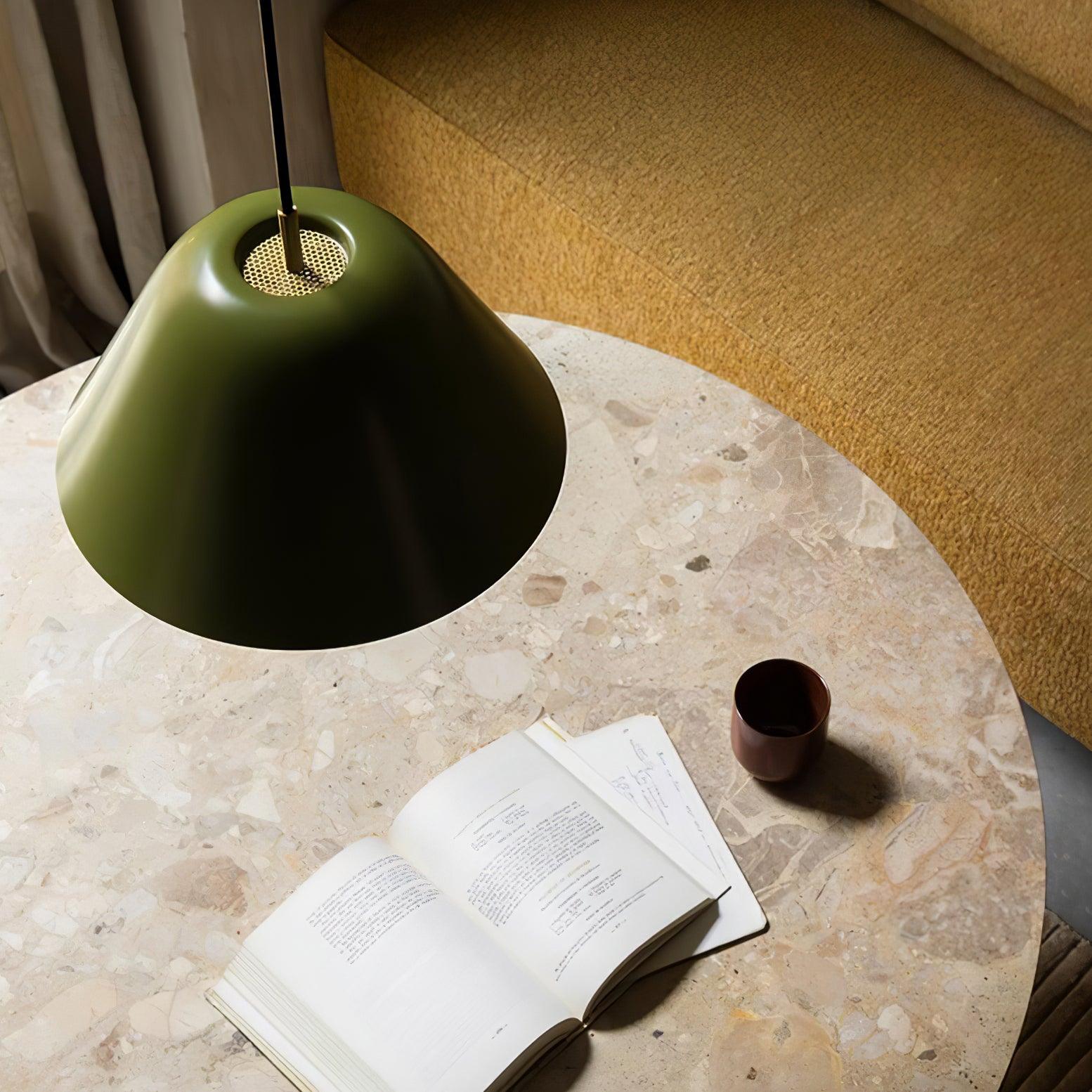 Solara Pendant Lamp Bell Glass Brass Minimalist - Letslighting