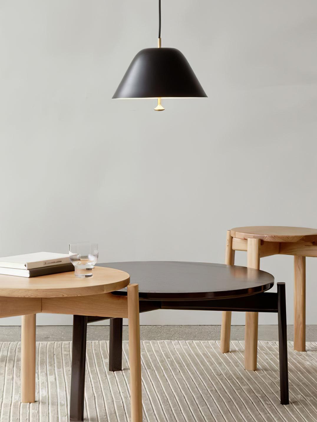 Solara Pendant Lamp Bell Glass Brass Minimalist - Letslighting