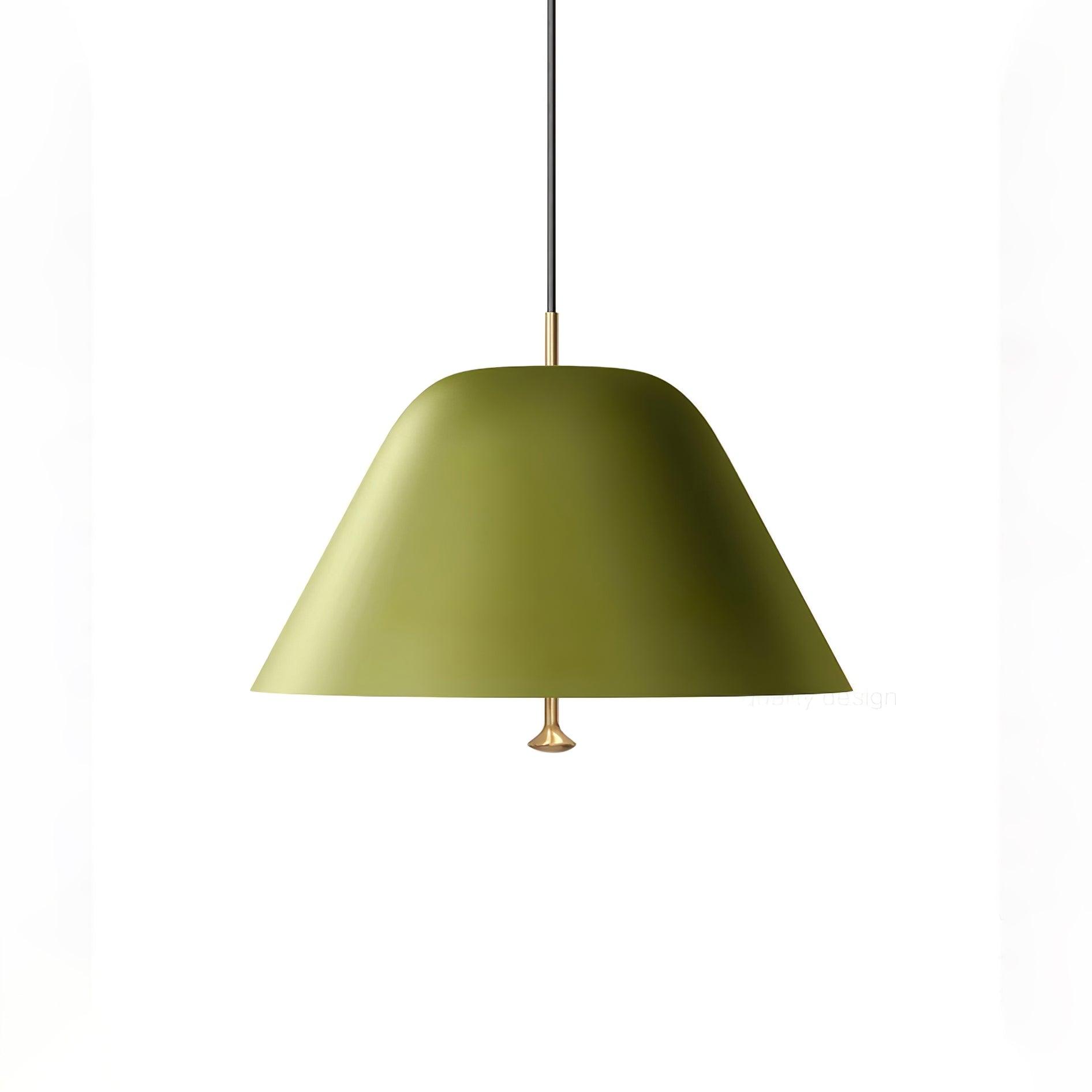 Solara Pendant Lamp Bell Glass Brass Minimalist - Letslighting
