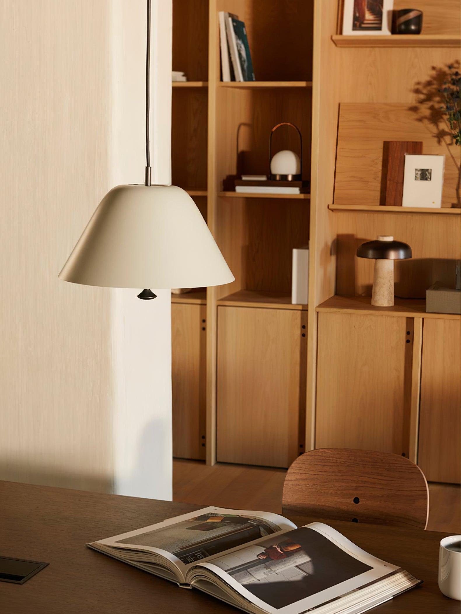 Solara Pendant Lamp Bell Glass Brass Minimalist - Letslighting