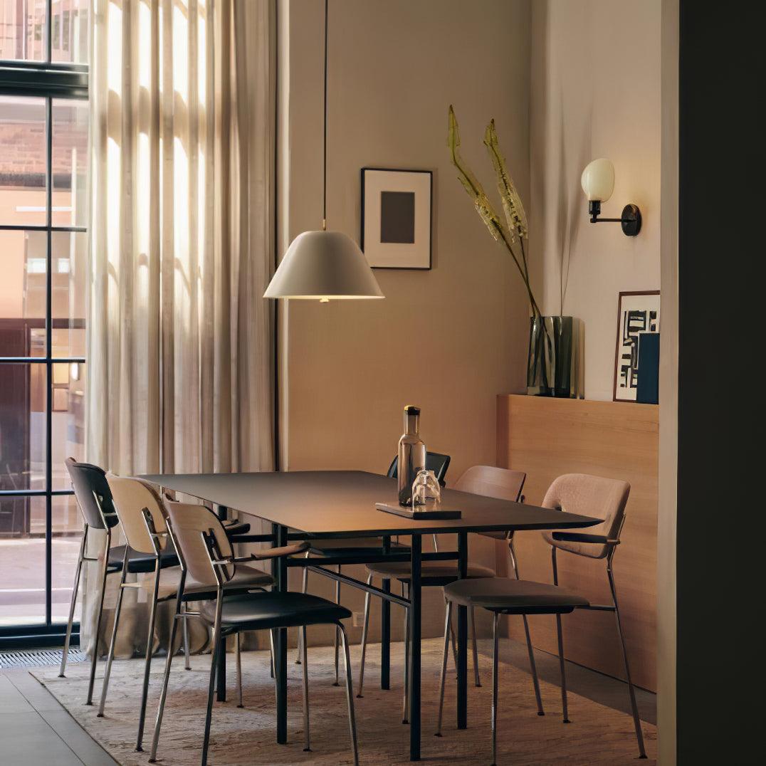 Solara Pendant Lamp Bell Glass Brass Minimalist - Letslighting
