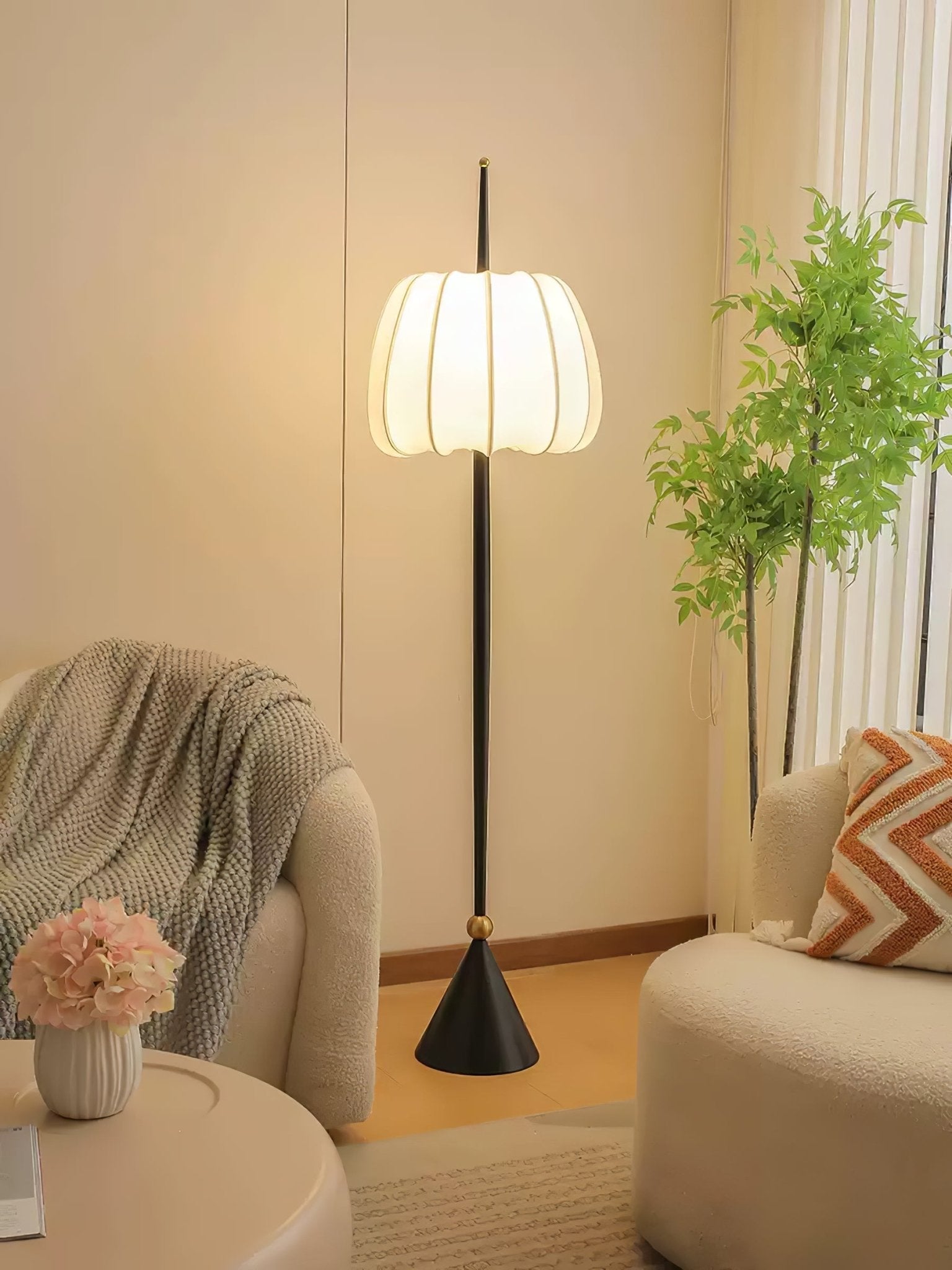 Pick Minimalist Fabric Floor Lamp - Letslighting