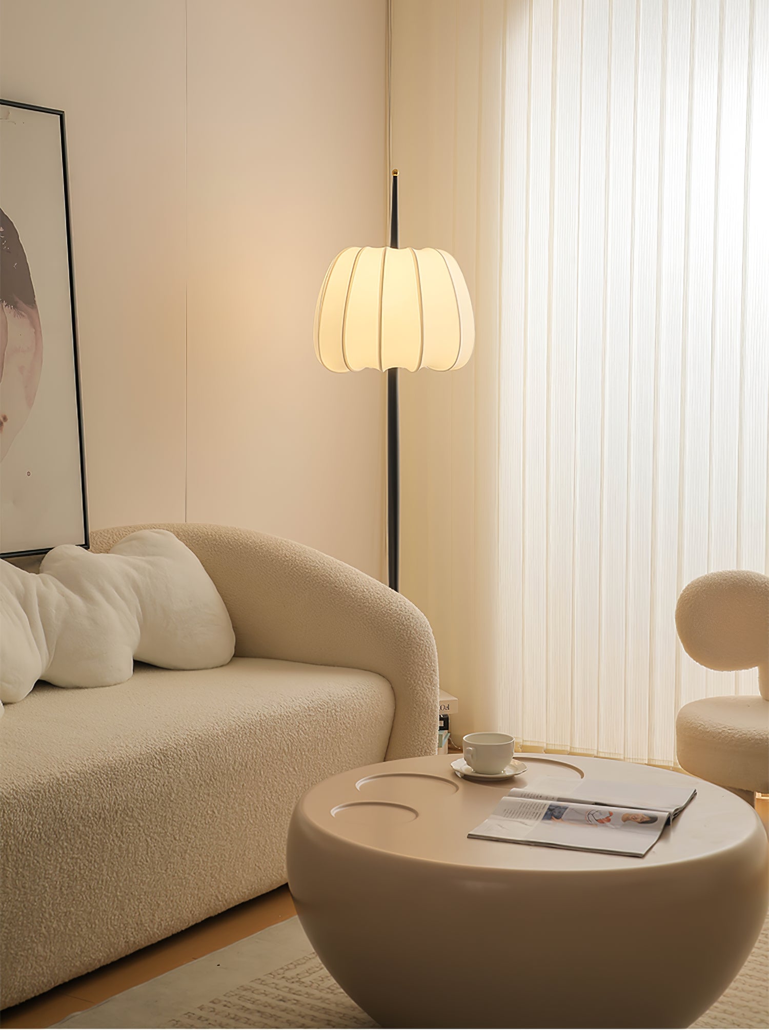 Pick Minimalist Fabric Floor Lamp - Letslighting