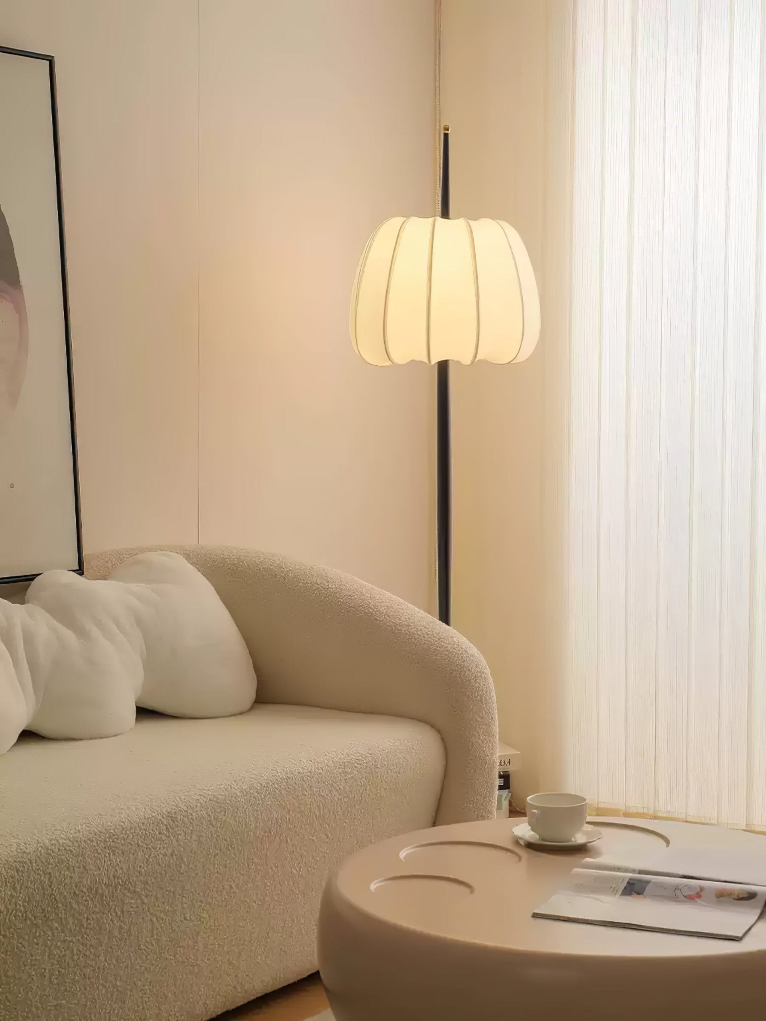 Pick Minimalist Fabric Floor Lamp - Letslighting