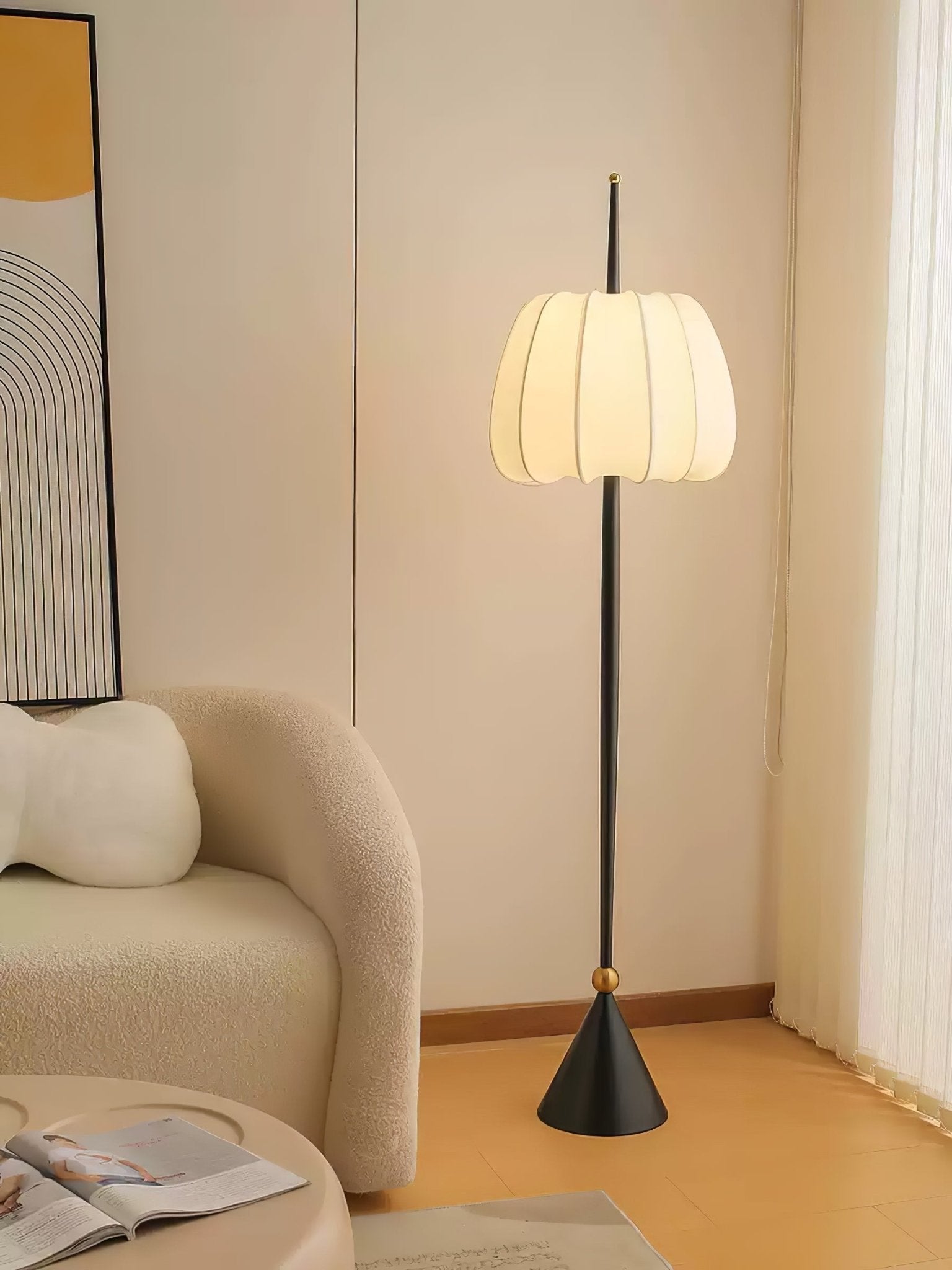 Pick Minimalist Fabric Floor Lamp - Letslighting