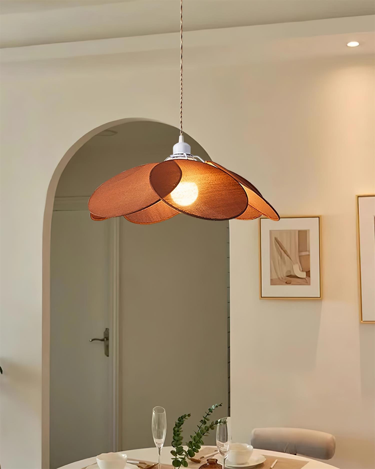 Tiana Pendant Lamp Overlapping Petals Vibrant - Letslighting