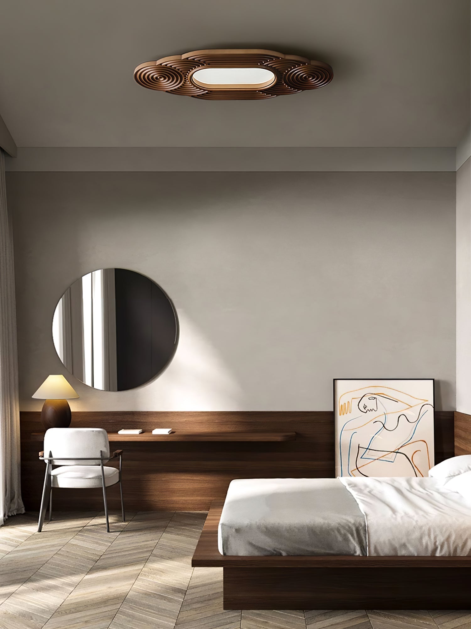 Udorionis Premium Nordic Art Wood Ceiling Lamp - Letslighting