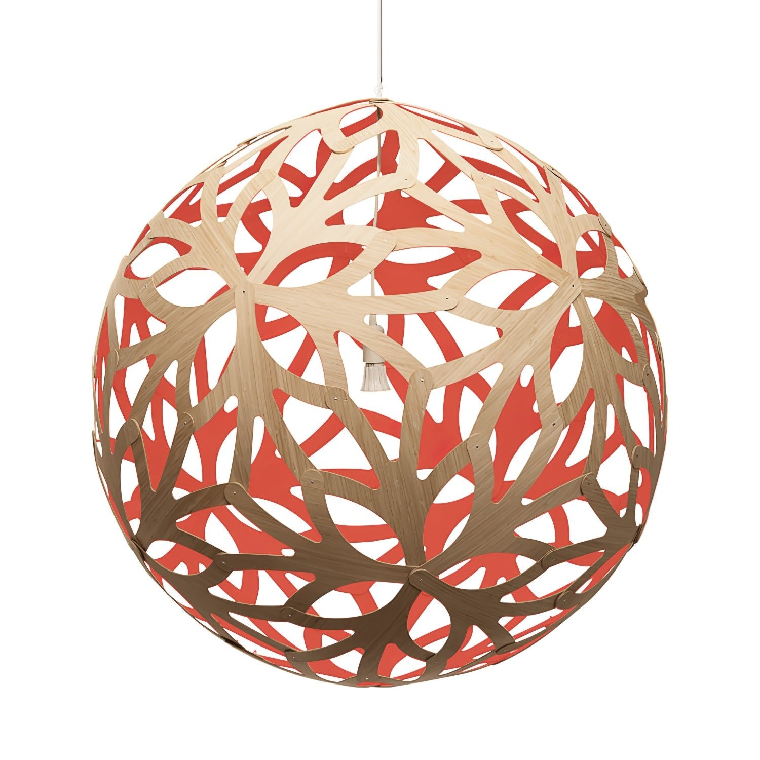 Lustra Pendant Light Geometric Wooden Woven - Letslighting