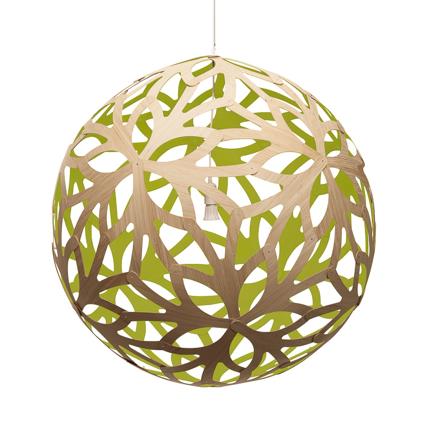 Lustra Pendant Light Geometric Wooden Woven - Letslighting
