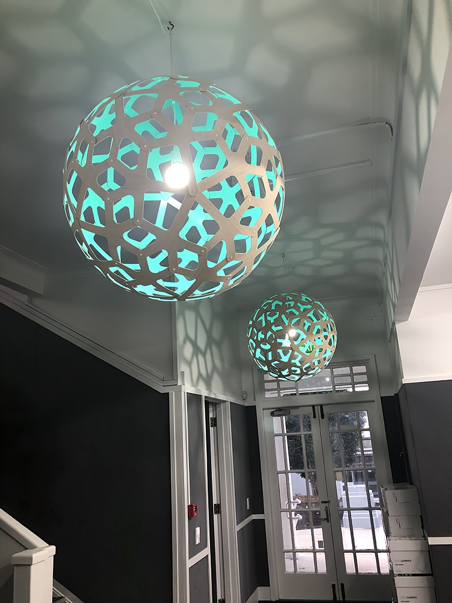 Lustra Pendant Light Geometric Wooden Woven - Letslighting