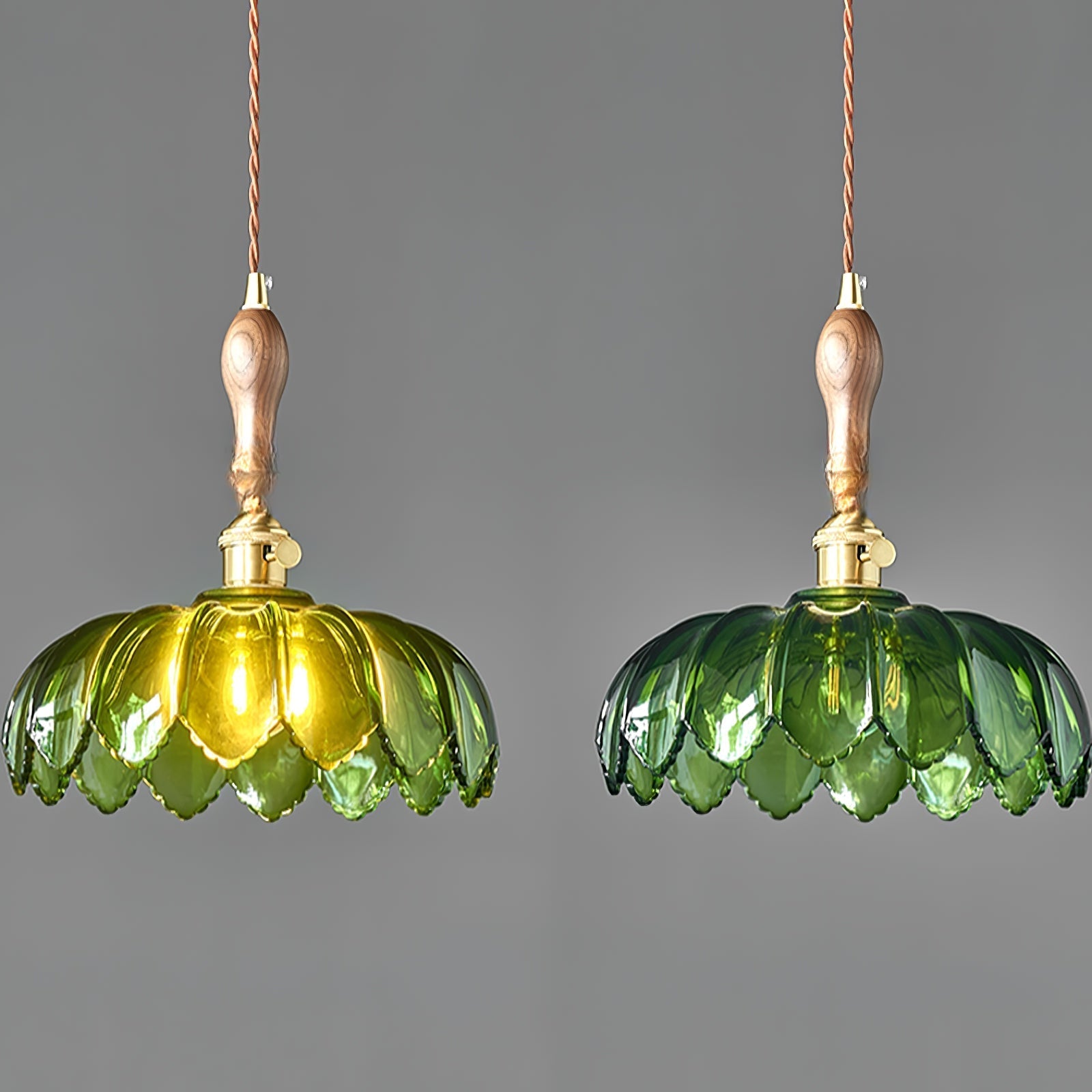 Fioracn Wood Light Luxury Pendant Lamp - Letslighting