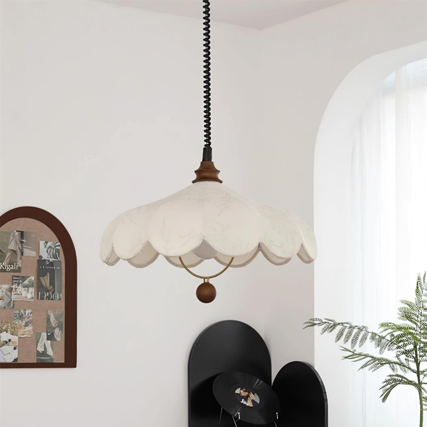 Ritta Vintage Floral Shade Pendant Light - Letslighting