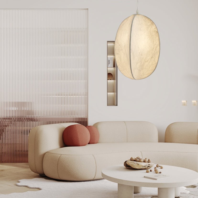 Cocoon Minimalist Silk Pendant Lamp - Letslighting