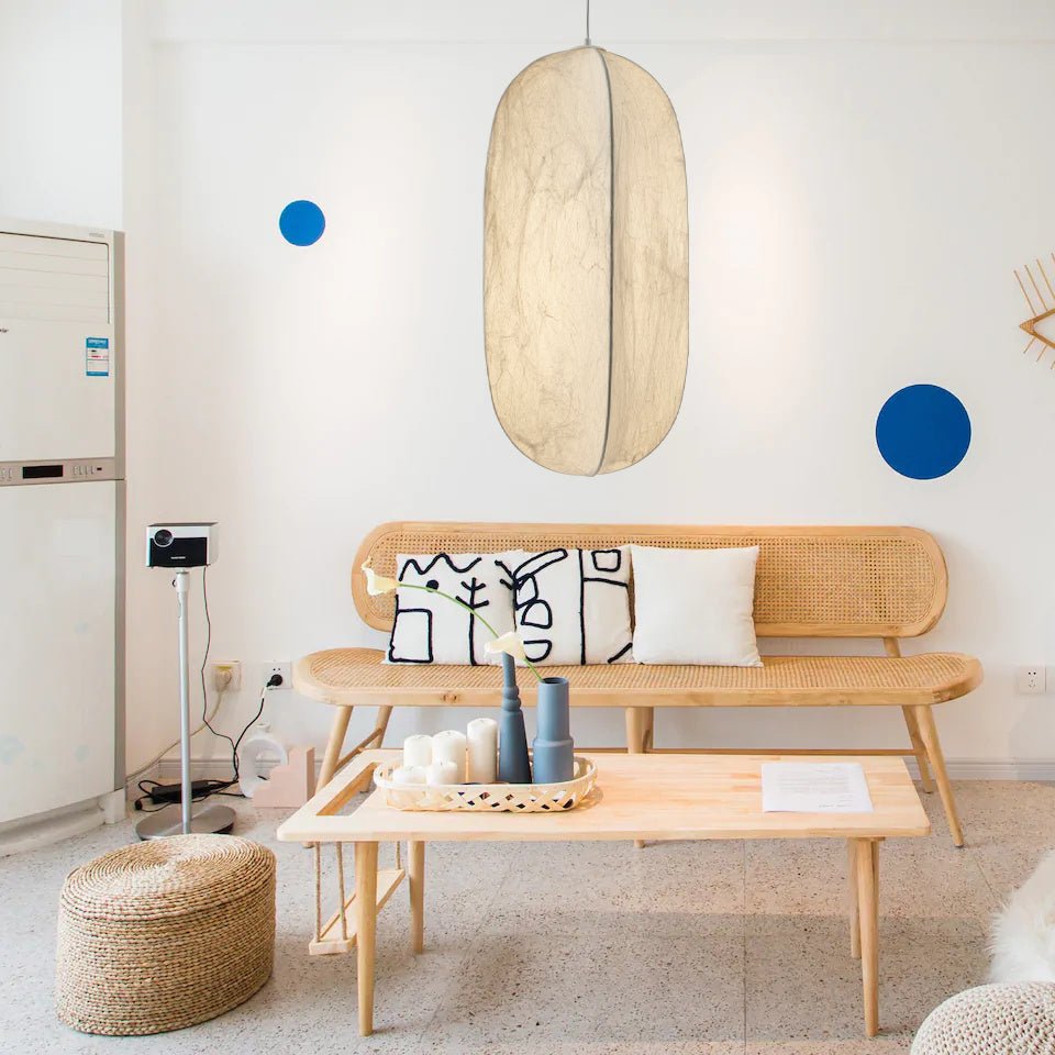 Cocoon Minimalist Silk Pendant Lamp - Letslighting
