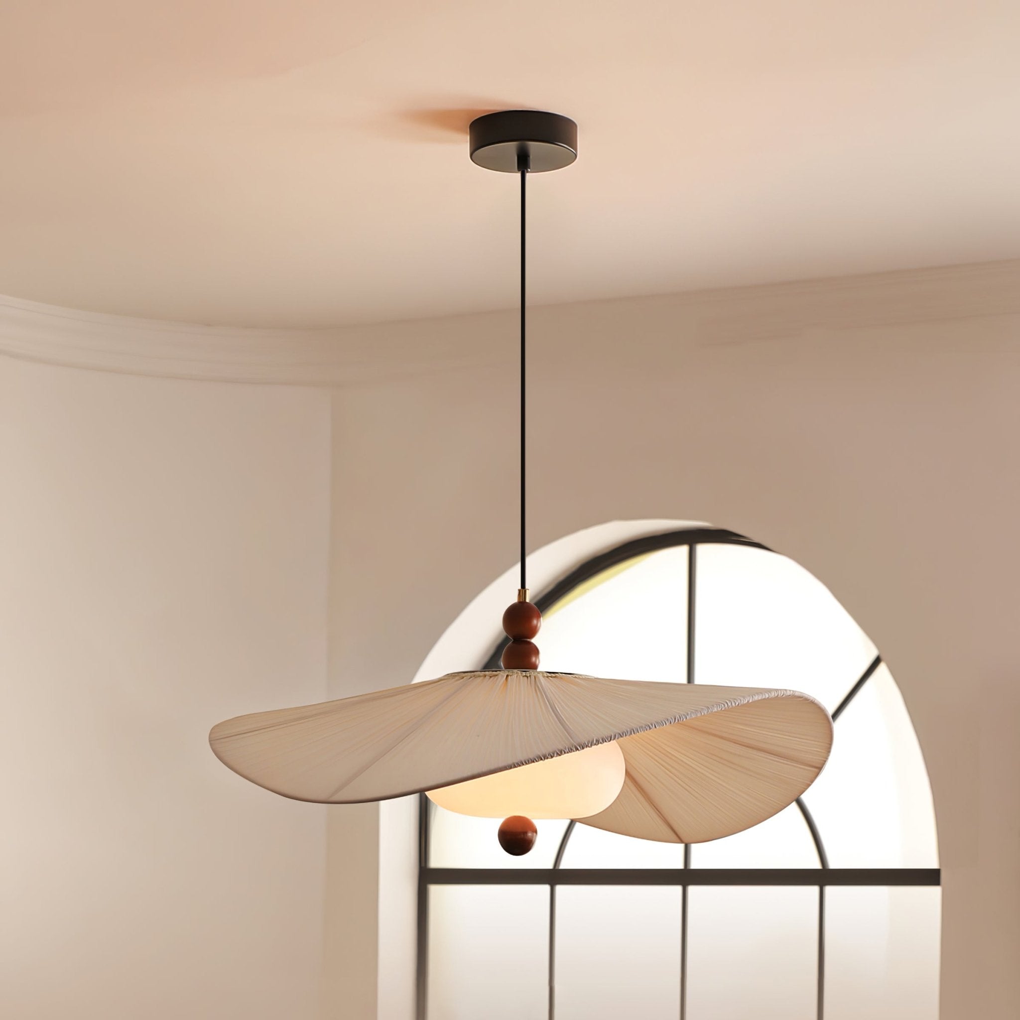 Zovenil Organic Fabric Pendant Light - Letslighting
