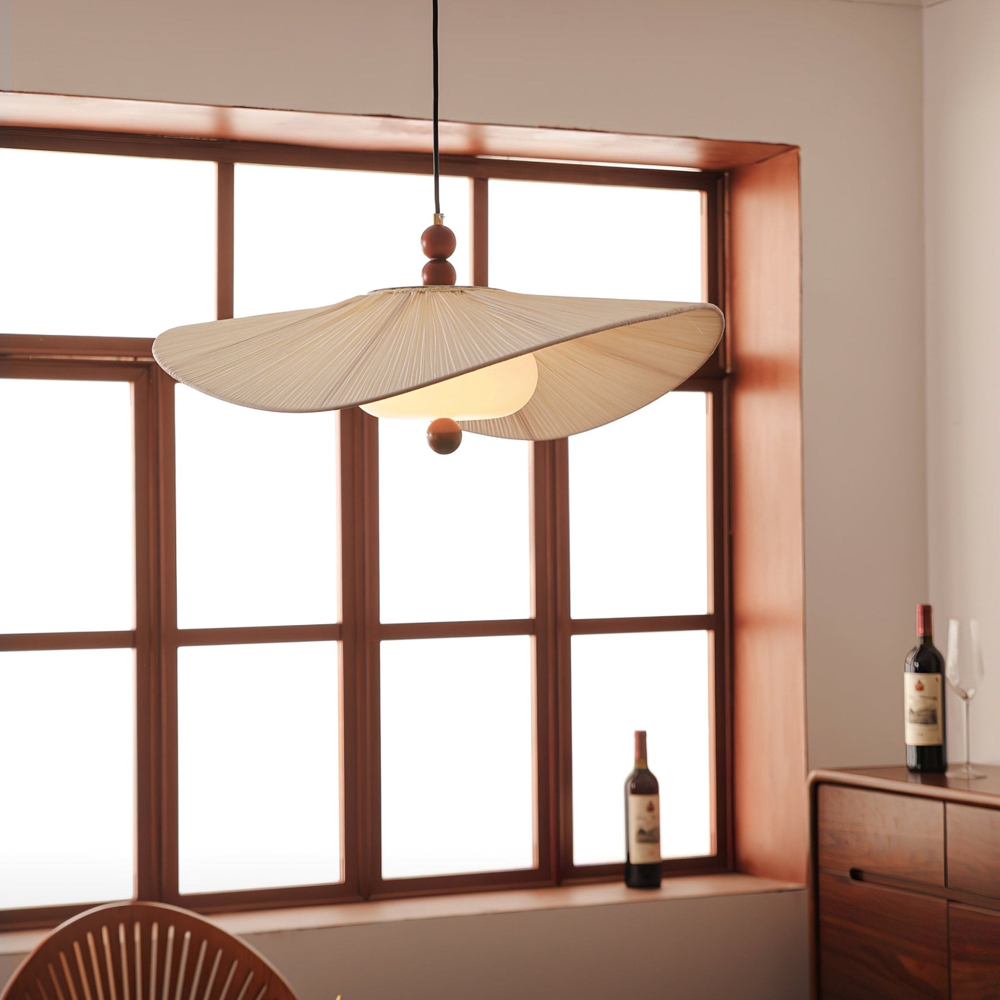 Zovenil Organic Fabric Pendant Light - Letslighting